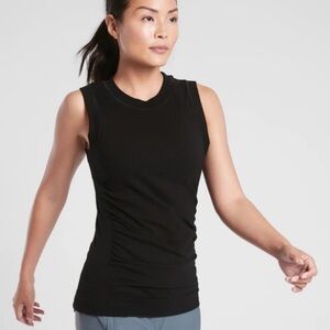 Athleta Black Sleeveless Women's Top